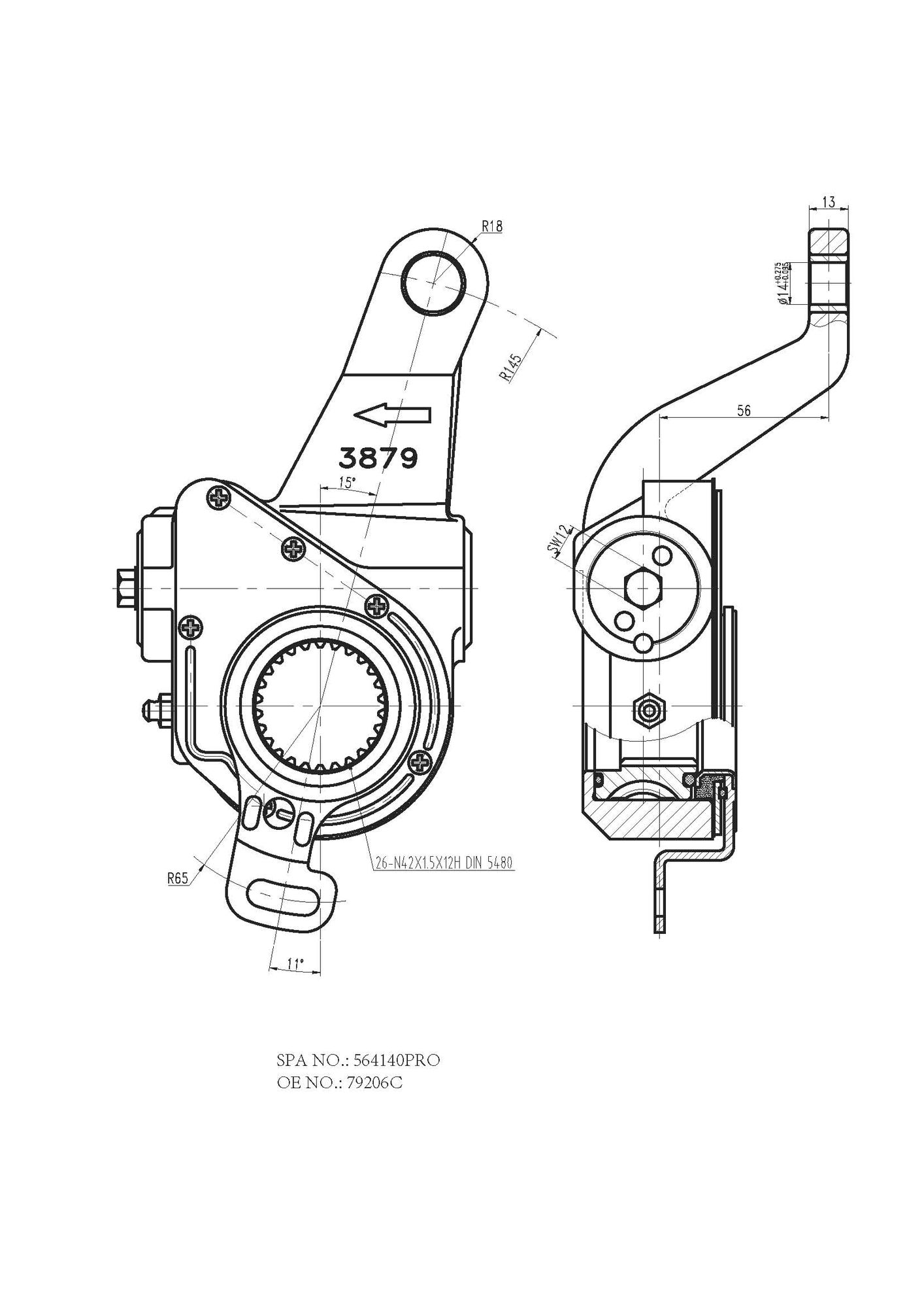 Reglaj parghie, sistem franare FO 4140 PRO FOMAR Friction